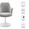 Lippa Swivel Dining Upholstered Armchair