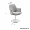 Lippa Swivel Dining Upholstered Armchair