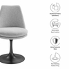 Lippa Swivel Dining Upholstered Side Chair