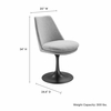Lippa Swivel Dining Upholstered Side Chair