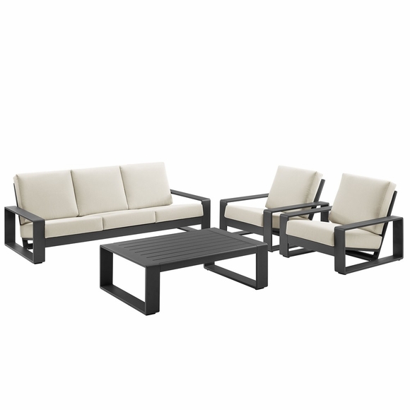 Lirienne 4-Piece Outdoor Patio Aluminum Furniture Set