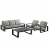 Lirienne 4-Piece Outdoor Patio Aluminum Furniture Set