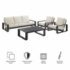 Lirienne 4-Piece Outdoor Patio Aluminum Furniture Set
