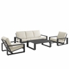Lirienne 4-Piece Outdoor Patio Aluminum Furniture Set