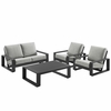 Lirienne 4-Piece Outdoor Patio Aluminum Furniture Set