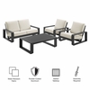 Lirienne 4-Piece Outdoor Patio Aluminum Furniture Set