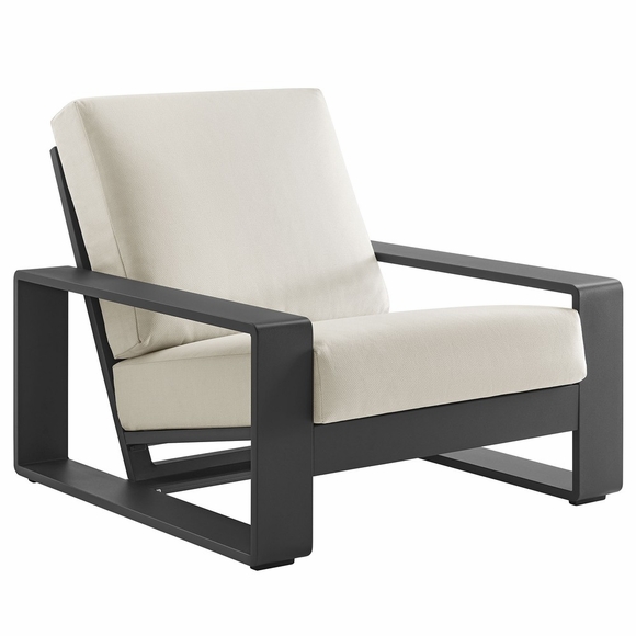 Lirienne Outdoor Patio Aluminum Armchair