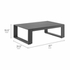 Lirienne Outdoor Patio Aluminum Coffee Table in Gray