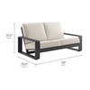 Lirienne Outdoor Patio Aluminum Loveseat