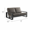 Lirienne Outdoor Patio Aluminum Loveseat