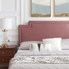 Liva Performance Velvet King Bed in Dusty Rose