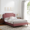 Liva Performance Velvet King Bed-MOD-6841 in Dusty Rose