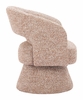Liva Swivel Chair in Frosty Brown