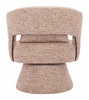 Liva Swivel Chair in Frosty Brown