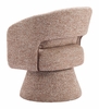 Liva Swivel Chair in Frosty Brown