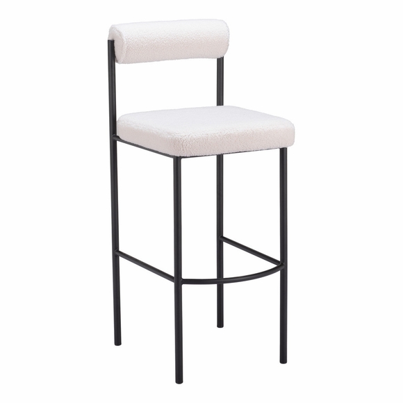 Livorno Barstool Set of 2 in Ivory