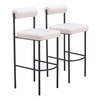 Livorno Barstool Set of 2 in Ivory