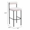 Livorno Barstool Set of 2 in Ivory