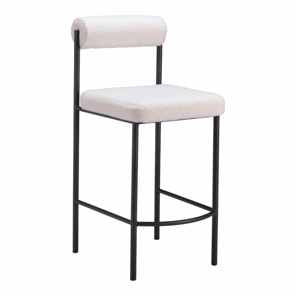 Livorno Counter Stool Set of 2 in Ivory