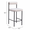 Livorno Counter Stool Set of 2 in Ivory