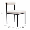 Livorno Dining Chair in Ivory