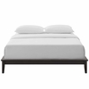 Lodge Queen Wood Platform Bed Frame in Cappuccino