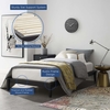 Lodge Twin Wood Platform Bed Frame in Walnut