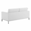 Loft 3 Piece Tufted Upholstered Faux Leather Sofa Set