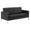 Loft 3 Piece Tufted Upholstered Faux Leather Sofa Set MID-4103