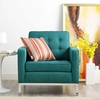 Loft Fabric Armchair in Teal