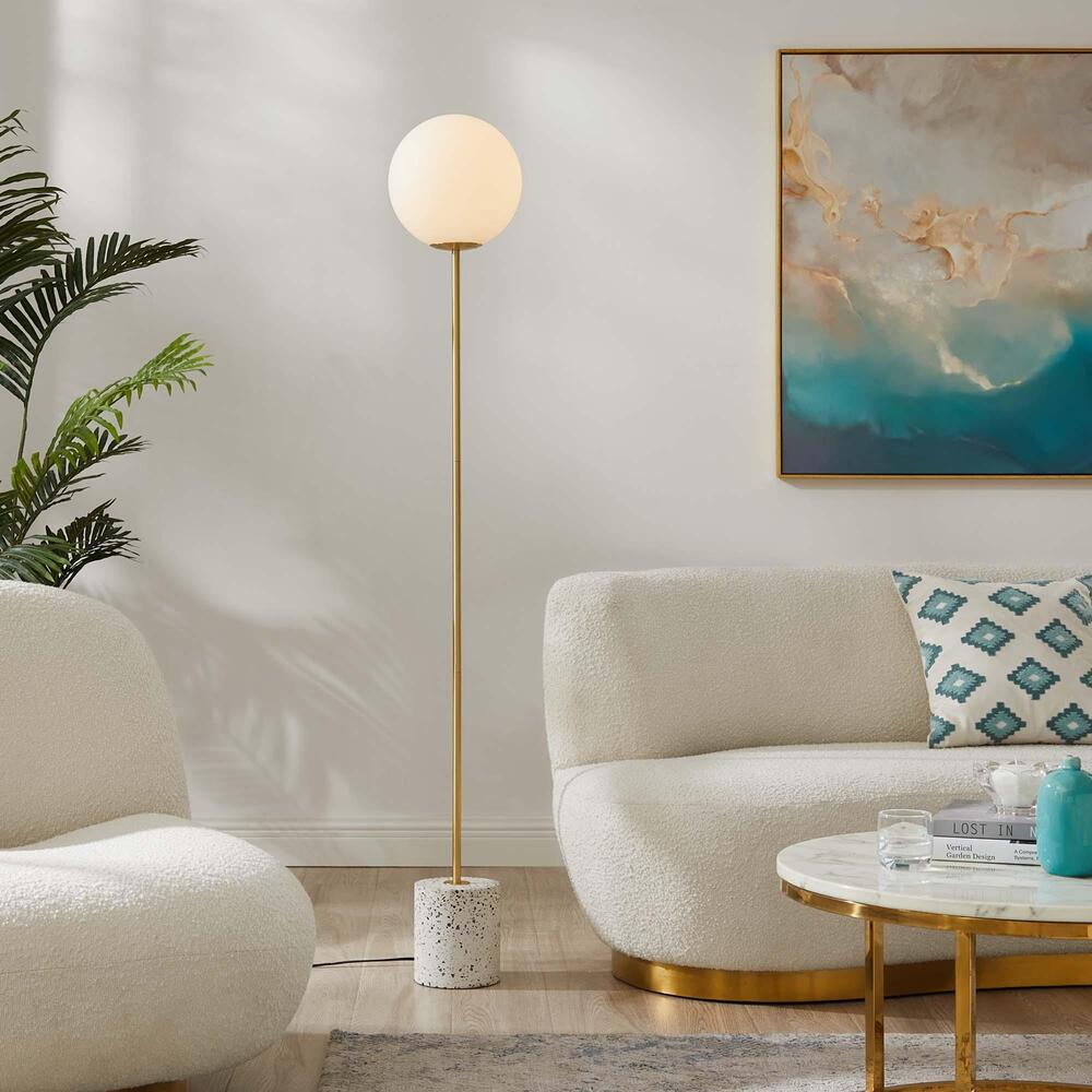 Logic Terrazzo Floor Lamp in White - Modern In Designs