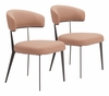 Loom Dining Chair Set of 2 in Tan