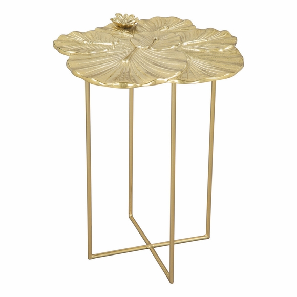 Lotus Side Table in Gold