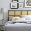 Luana Cane Queen Headboard in Gray