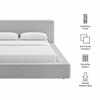 Luma Chenille Upholstered King Platform Bed Frame