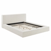 Luma Chenille Upholstered King Platform Bed Frame