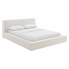 Luma Chenille Upholstered Queen Platform Bed Frame