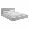 Luma Chenille Upholstered Queen Platform Bed Frame