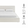Luma Chenille Upholstered Queen Platform Bed Frame