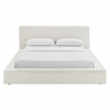 Luma Chenille Upholstered Queen Platform Bed Frame