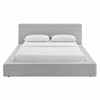 Luma Chenille Upholstered Queen Platform Bed Frame