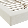 Luma Chenille Upholstered Queen Platform Bed Frame