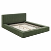 Luma Chenille Upholstered Queen Platform Bed Frame