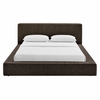 Luma Chenille Upholstered Queen Platform Bed Frame