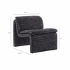 Lume Boucle Upholstered Armless Accent Chair
