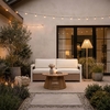 Lumika Solar Floor Lamp in Beige