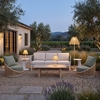 Lumika Solar Floor Lamp in Beige