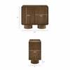 Lumo 2-Door Curved Wood Accent Cabinet in Walnut