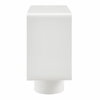 Lumo 2-Door Curved Wood Accent Cabinet in White