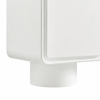 Lumo 2-Door Curved Wood Accent Cabinet in White